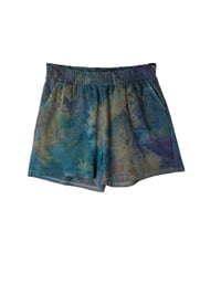 Image 11 of L 100% Cotton French Terry Sweatsuit Set in Earthy Spiral Ice Dye
