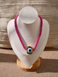 Istanbul Eye Necklace ~ Pink