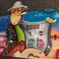 Image 3 of Hunter s thompson wood cutout 