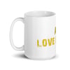 LOVE NEVER DIES Mug White