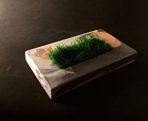 Image of Wired Ramps Planter ( Dark Grey, Blue and Slime Yellow)