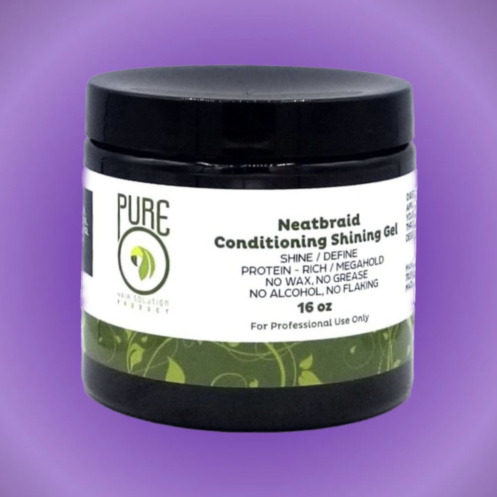 Pure O Natural Neatbraid Conditioning, Shining Gel, 16 Ounces
