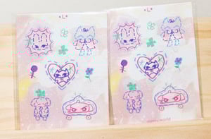 noobie town tiny silly guys sticker sheet