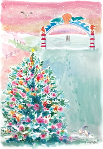 Image of Boardwalk Arch Christmas Card