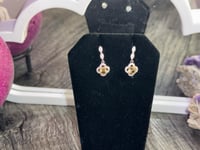 Image 2 of Citrine and Diamond Dangle Earrings