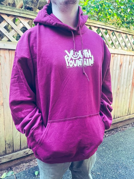 Image of Puffy Logo Hoodie - Marooon