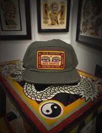 Image 2 of Green 5 panel cap 