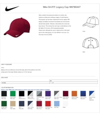 Image 2 of CAOS Embroidered Nike Hat