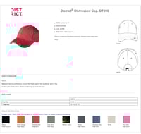 Image 2 of CAOS Embroidered Distressed Hat
