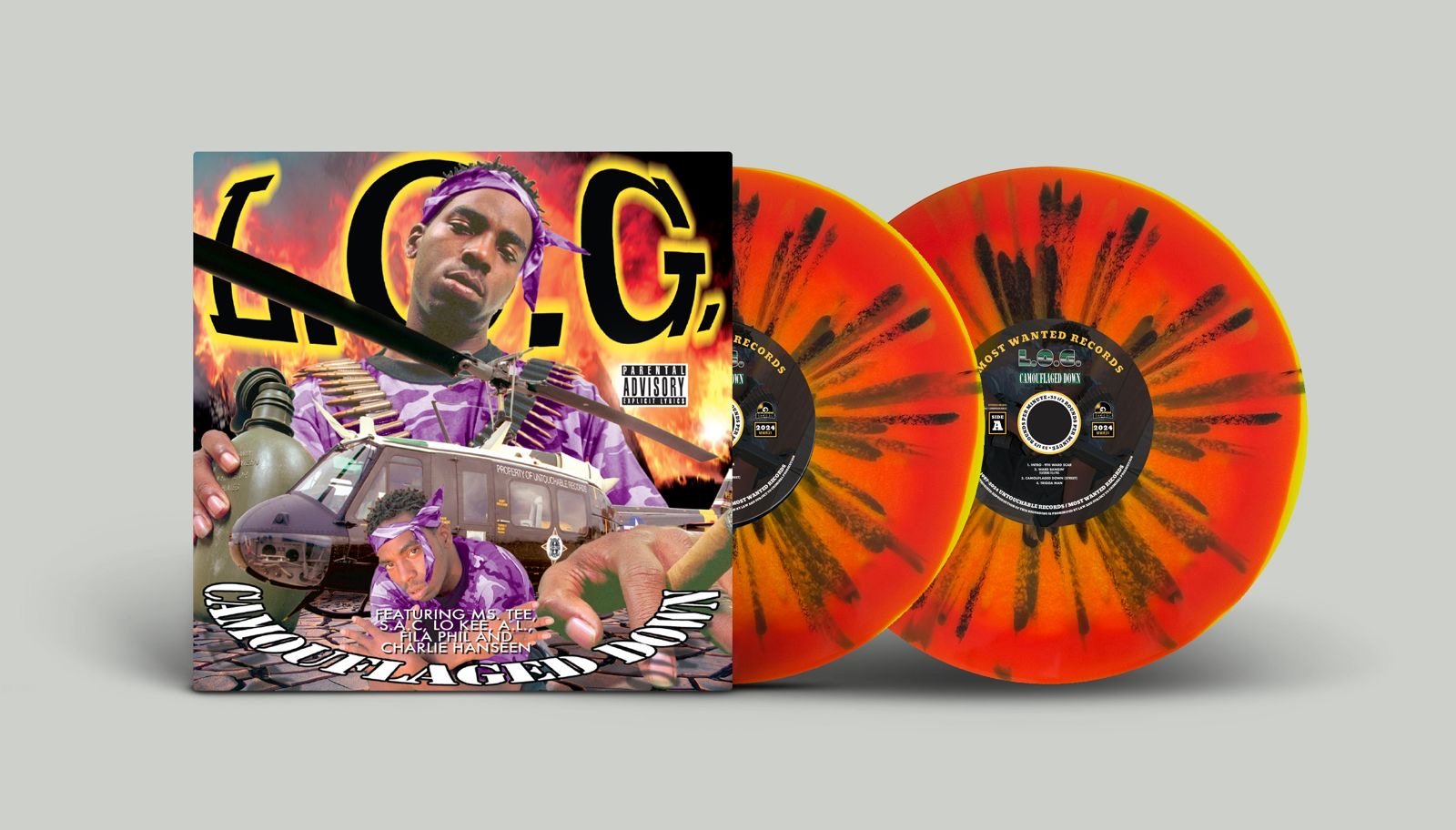 LP: L.O.G. - Camouflaged Down 1997-2024 (New Orleans, LA) | Most LP: L.O.G. - Camouflaged Down 1997-2024 (New Orleans, LA) | Most