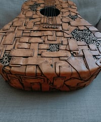 Image 4 of HANDMADE STEAMPUNK MIXED MEDIA GUITAR
