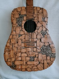 Image 3 of HANDMADE STEAMPUNK MIXED MEDIA GUITAR