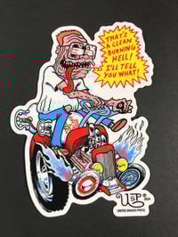 Image 1 of LAWNMOWER MAN GIANT STICKER