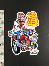 Image 2 of LAWNMOWER MAN GIANT STICKER
