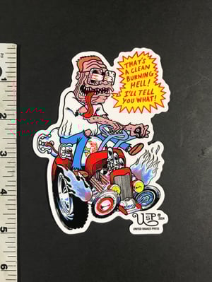 Image of LAWNMOWER MAN GIANT STICKER