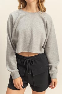 Image 7 of Laid Back Crop Sweatshirt