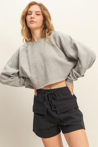 Image 8 of Laid Back Crop Sweatshirt