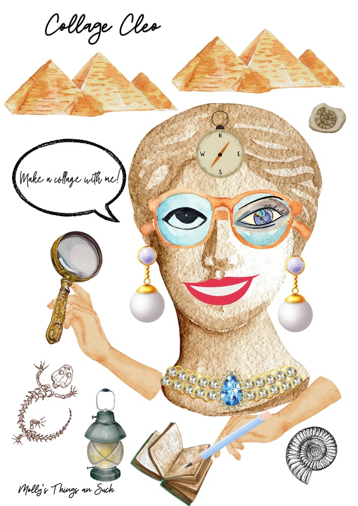 Image of Collage Cleo Art Print