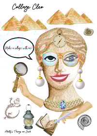 Collage Cleo Art Print
