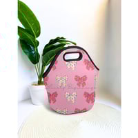 Pink Cross Bow Lunch Bag