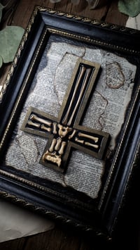 Image 2 of Cat Bone Cross Wall Frame