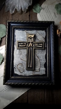 Image 3 of Cat Bone Cross Wall Frame