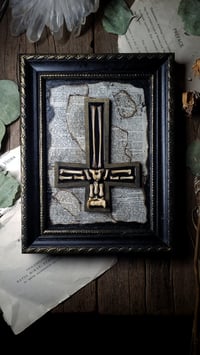 Image 5 of Cat Bone Cross Wall Frame