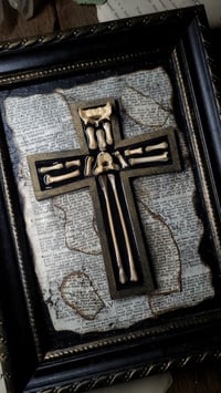 Image 4 of Cat Bone Cross Wall Frame