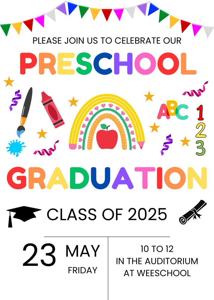 Image of Preschool Graduation Invitation