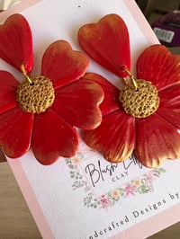Image 2 of Petal Earrings (multiple colors available)