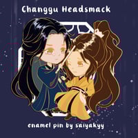 Image 1 of Changgu Headsmack Enamel Pin [In-Hands]