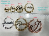 Image 3 of Bamboo earrings and chain sets