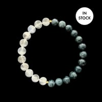 Image 1 of Jade Moonstone Yin And Yang Energy Bracelet (Balance)