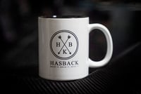 Image 1 of White Hasback Mug 12 oz.