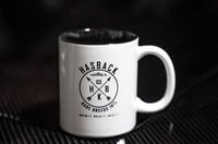 Image 2 of White Hasback Mug 12 oz.