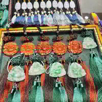 Image 8 of Buddha Imperial Jade Good Fortune Hanger (Green)