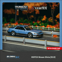 Image 2 of Tarmac Works - 1/64 Vertex Nissan Silvia S15 (Blue Grey)