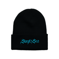 Image 1 of SWEPT TO SEA LOGO BEANIE - TEAL