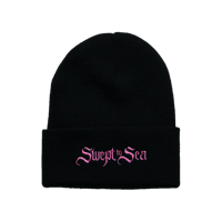 Image 1 of SWEPT TO SEA LOGO BEANIE - PINK