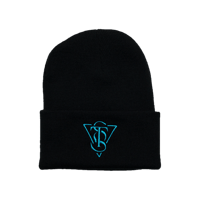 Image 1 of SWEPT TO SEA EMBLEM BEANIE - TEAL