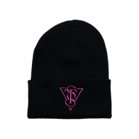 Image 1 of SWEPT TO SEA EMBLEM BEANIE - PINK