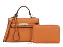 SMALL IN 1 CHIC SMALL HANDLE SATCHEL W WALLET SET