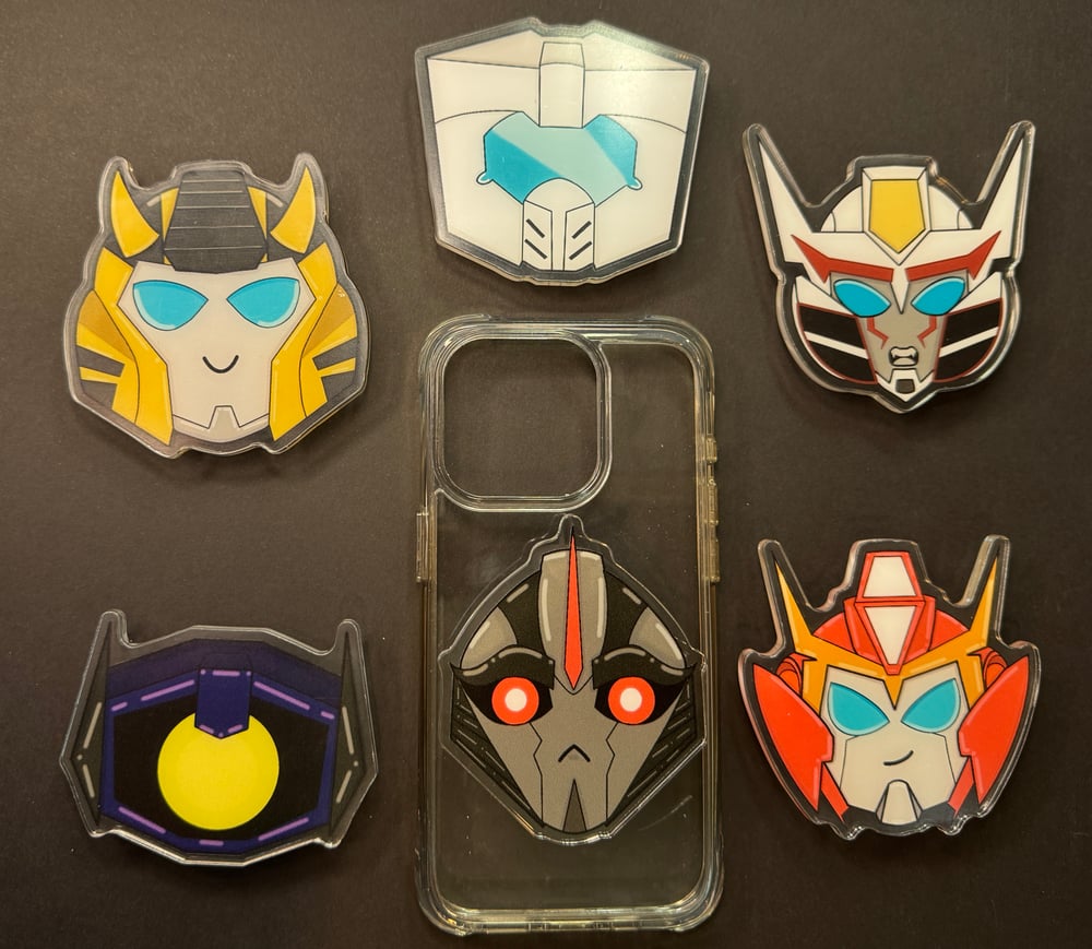 Image of Alien Robot Chibi Phone Grips