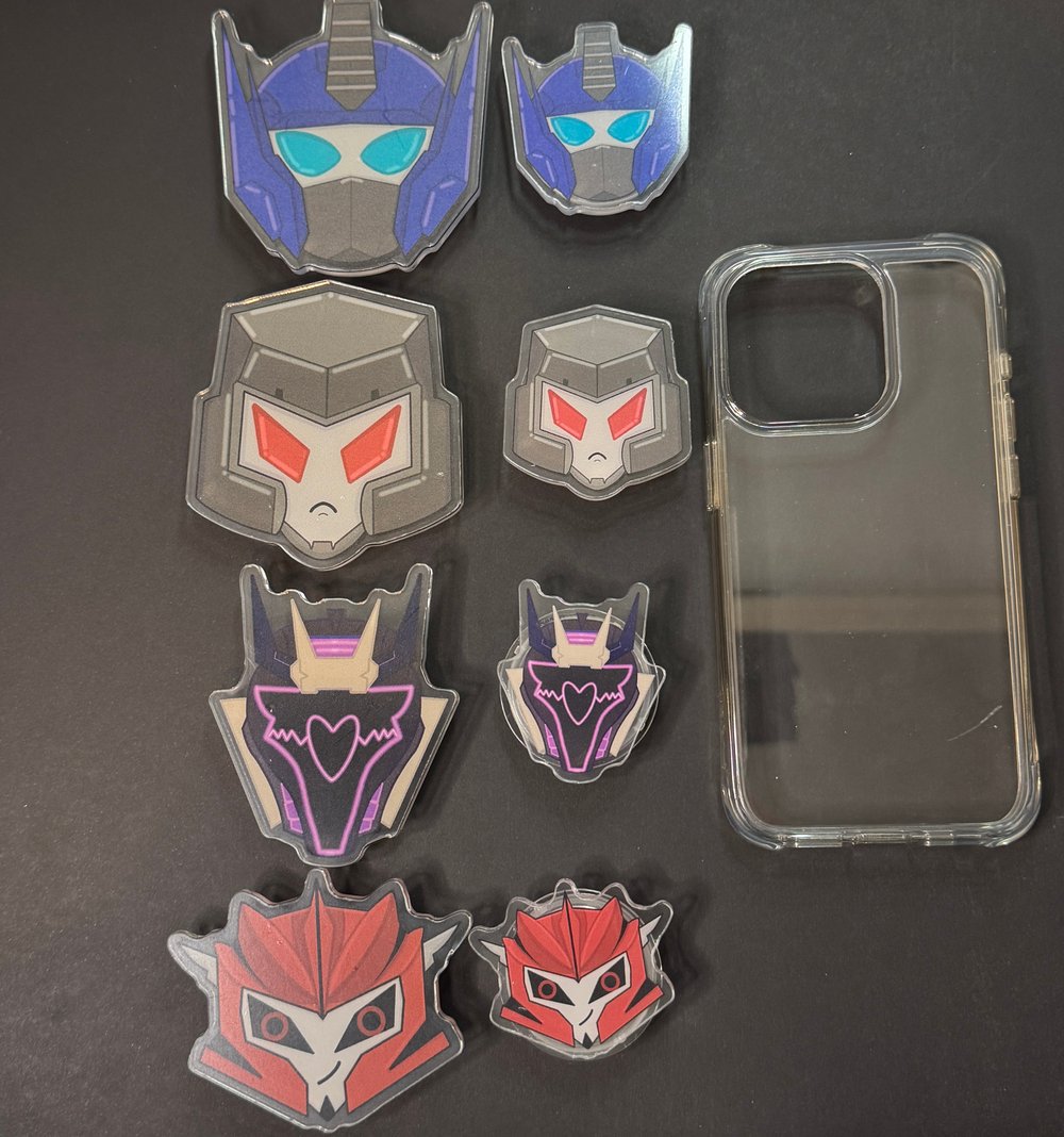 Image of Alien Robot Chibi Phone Grips