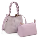 2 IN 1 FASHION BUCKET HANDLE SATCHEL W POUCH SET... Spring Is Near!🌸🌸🌸 