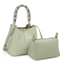 2 IN 1 FASHION BUCKET HANDLE SATCHEL W POUCH SET... Spring Is Near!🌸🌸🌸 
