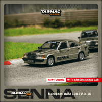 Image 2 of Tarmac Works - 1/64 Mercedes-Benz 190 E 2.3-16 Race of Champion 1984 Ayrton Senna