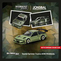 Image 5 of Tarmac Works - 1/64 Toyota Sprinter Trueno AE86 JONSIBAL Widebody Green 