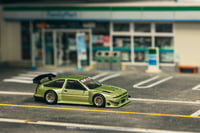 Image 2 of Tarmac Works - 1/64 Toyota Sprinter Trueno AE86 JONSIBAL Widebody Green 
