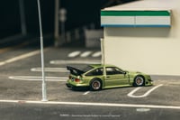 Image 3 of Tarmac Works - 1/64 Toyota Sprinter Trueno AE86 JONSIBAL Widebody Green 